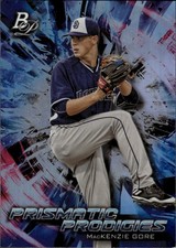 2018 Bowman Platinum Prismatic Prodigies #PPP-28 MacKenzie Gore San Diego Padres