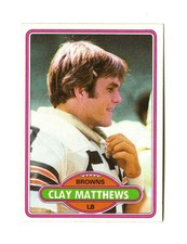1980 Topps Football Clay Matthews RC! #418 Cleveland Browns