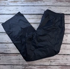 LL Bean Rain Pants Men’s Large Waterproof Black Outdoor Hiking Nylon Rainwear