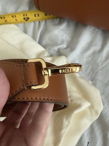 Fendi Sunshine Large Brown Logo Tote Top Handle Detachable Strap - 第 20/22 張圖片