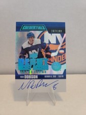 2019-20 UD Credentials Noah Dobson Debut Ticket Autograph RTAA-ND 287/299 Habs