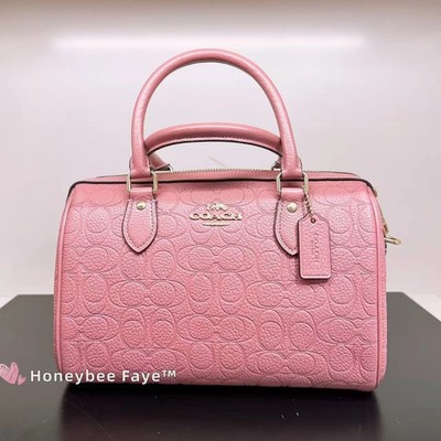ショルダーバッグ COACH Signature Pink One Shoulder Bag Coach Women's Coated Canvas Signature Tabby Shoulder Bag 20, Vivid
