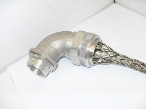 NEW 1-1/4" WOODHEAD MOLEX 36364 LIQUID-TIGHT 90-DEGREE CORD GRIP 1.250-1.375" - Picture 9 of 11