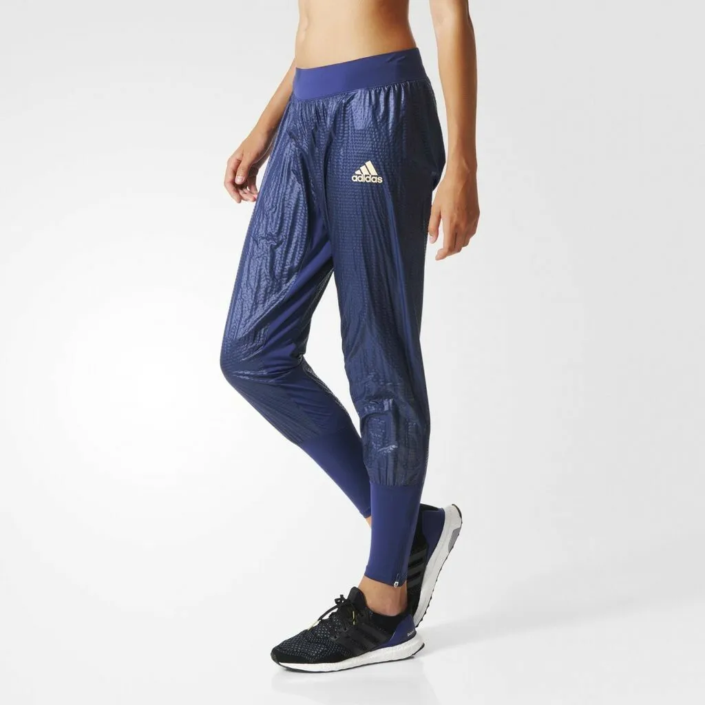 Adidas AdiZero Reflective Running Rain Pants Climalite S96489 Womens Size  Large | eBay
