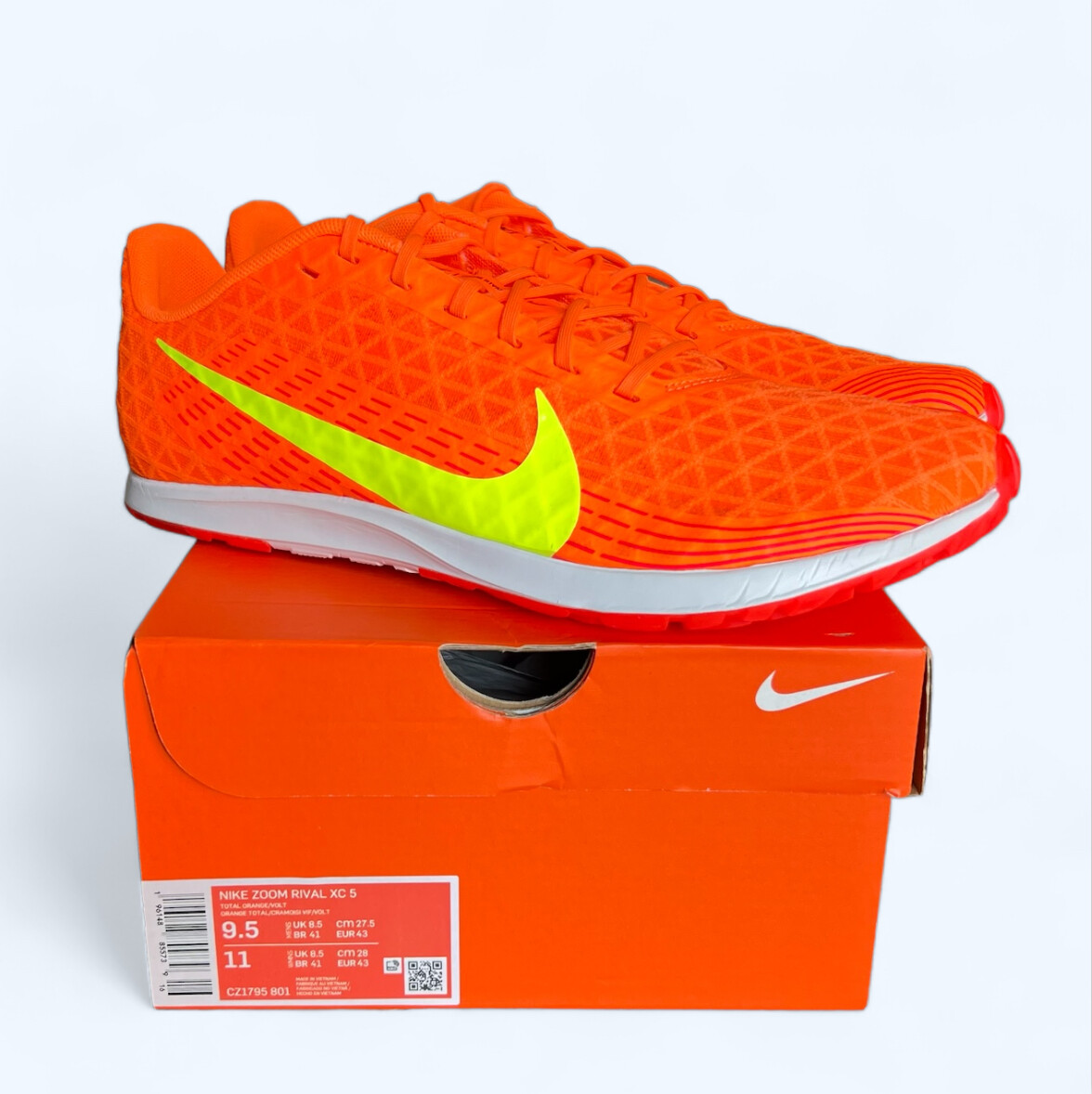 Nike Zoom Rival Multi Track Spikes CZ1795-801 Size 10.5 Orange Track Field Shoes Nike Zoom Rival XC 5 Men main image 4