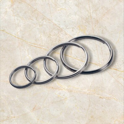 Hillman Tempered Steel Assorted Split Rings/Cable Rings Key Ring