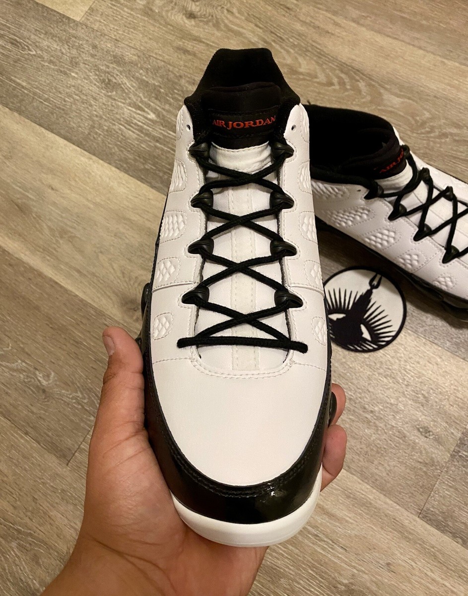 Nike Air Jordan 9 Golf Low White Black True Red Golf Shoes FJ5934