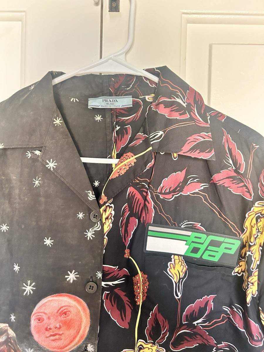 Prada Impossible True Love Double Match Bowling Shirt Size L Prada Impossible True Love Double Match Bowling Shirt Size L