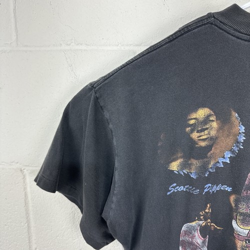 Vintage Chicago Bulls RAP Tee T-SHIRT NEW NBA RECORD JORDAN RODMAN Top XXL - Picture 15 of 23
