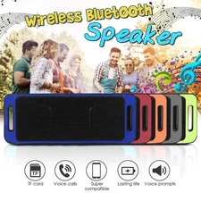 Bluetooth 5.0 Speaker Wireless Outdoor Dual Speaker Stereo Bass FM Radio US