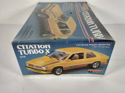 Vintage 1981 Monogram Chevy Citation Turbo X 1/24 2278 Model