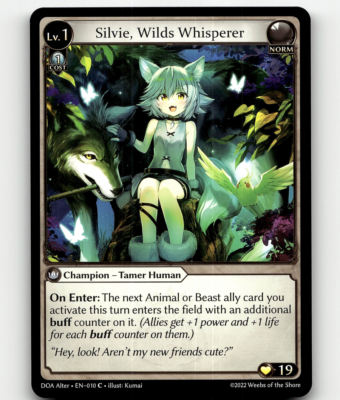 Grand Archive TCG Silvie, Wilds Whisperer Dawn of Ashes Alter Ed