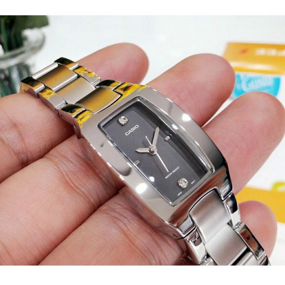 Casio General Quartz Silver Stainless Steel Women s Watch LTP