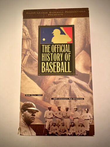 The Official History of Baseball MLB VHS 2-Tape Set - Picture 1 of 6