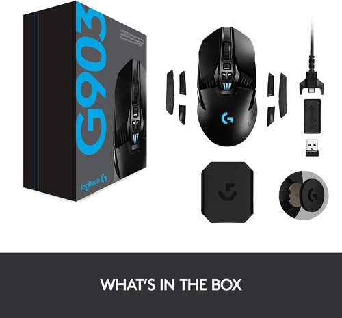 Logitech 910-005670 G903 Lightspeed Wireless Gaming Mouse w/25kSensor(Open Box) - Afbeelding 8 van 8