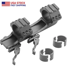 Scope Mount Rings 1"/30mm QD Cam Locks Cantilever Picatinny Weaver 20mm Rail