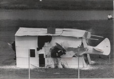 1963 Press Photo of Plane Crash during Illinois State Fair Dick Boyd was Pilot