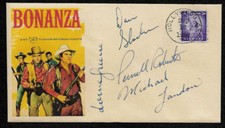 Bonanza TV Western Featured on Collector's Envelope Autograph Reprints *OP1306