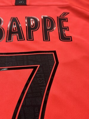 2019/20 PSG Away Jersey #7 Mbappe 2XL Jordan Long Sleeve