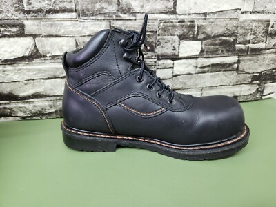 【送料込】REDWING size 7E 紐無し Red Wing Worx 5607 Size 9WW Black Work Boots EUC | eBay
