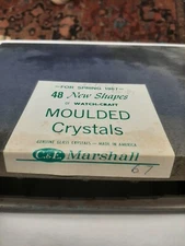 C&E MARSHALL  WATCH CRAFT CO MOULDED CRYSTALS  1967