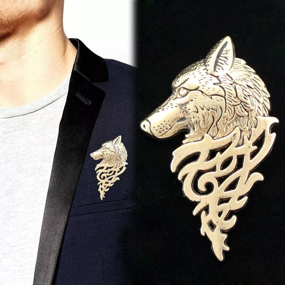 Wolf brooch sale