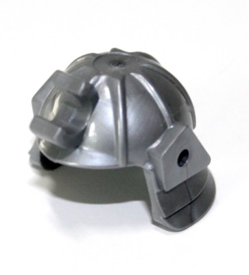 1x LEGO  Ninja-Helm mit Clip Ninjago 98128 NEU Matt Silber Flat Silver