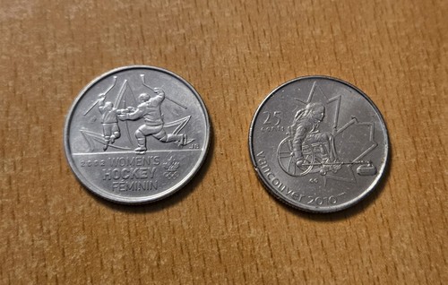 LOTE DE 10 MONEDAS CONMEMORATIVAS INUSUALES DE 25 CENTAVOS - MONEDA CIRCULADA CANADÁ #2 - Imagen 9 de 12