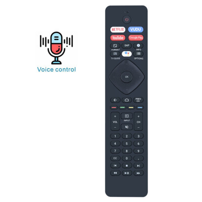 Voice Remote Control For Philips 55PFL5604/F7A 50PFL5604/F7 65PFL5604 Smart TV