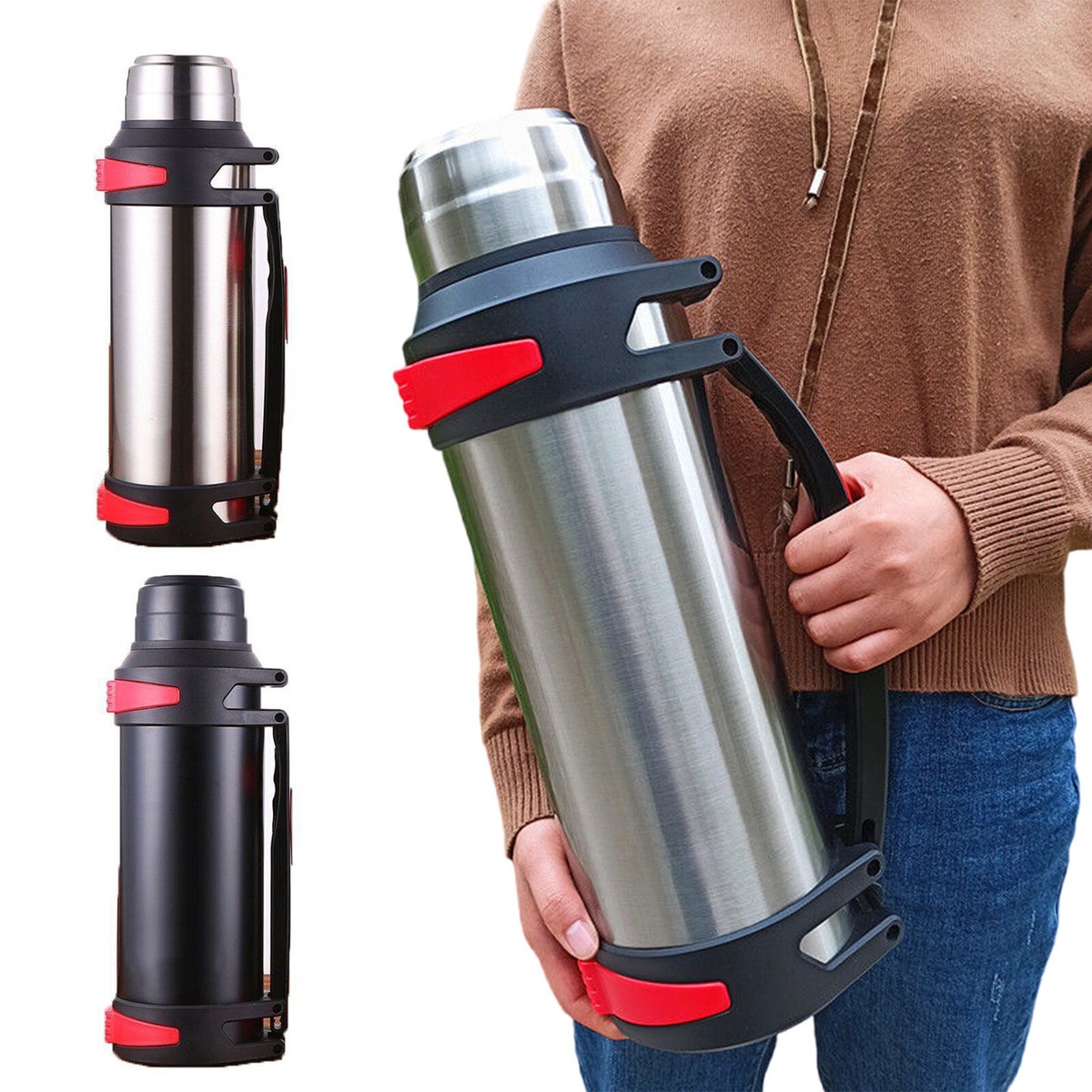 Stainless Steel Large Thermos Bottle Vacuum Flasks Insulated Water Thermal  Cup