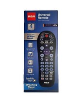 NEW RCA Universal Remote RCR414BHE1 Black 4 Device Streaming Player Compatible