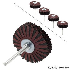 3  Cloth Flap Wheel Polishing Abrasive Dremel Rotary Tool For Drill 80-180 Grit