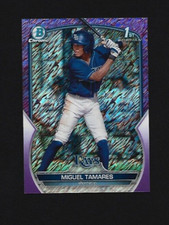 2023 Bowman Chrome Miguel Tamares BCP-179 Purple Shimmer Refractor 107/250