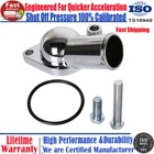 2661 Chrome Aluminum Thermostat Housing Water Neck For Chevy 350-454 1966-1978