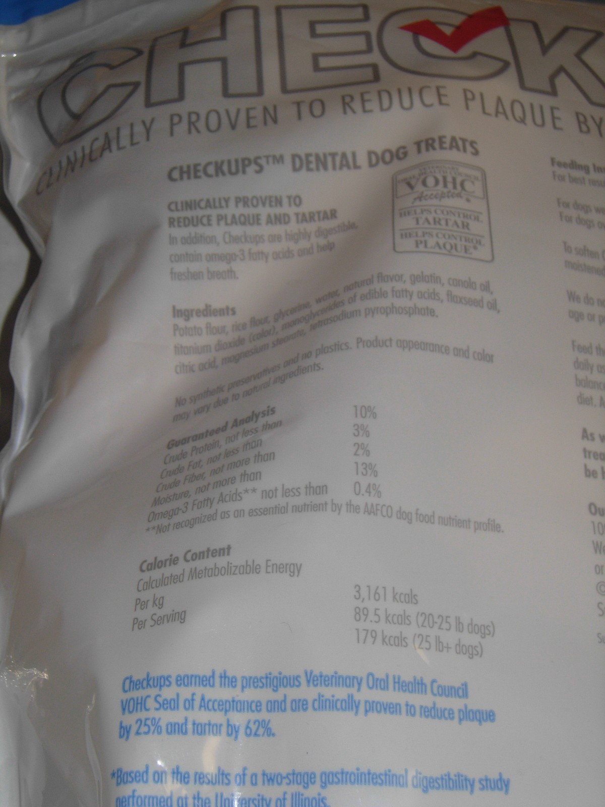 12 LBS of Checkups Dental Dog Treats Reduces Plaque by 25 20 lb or