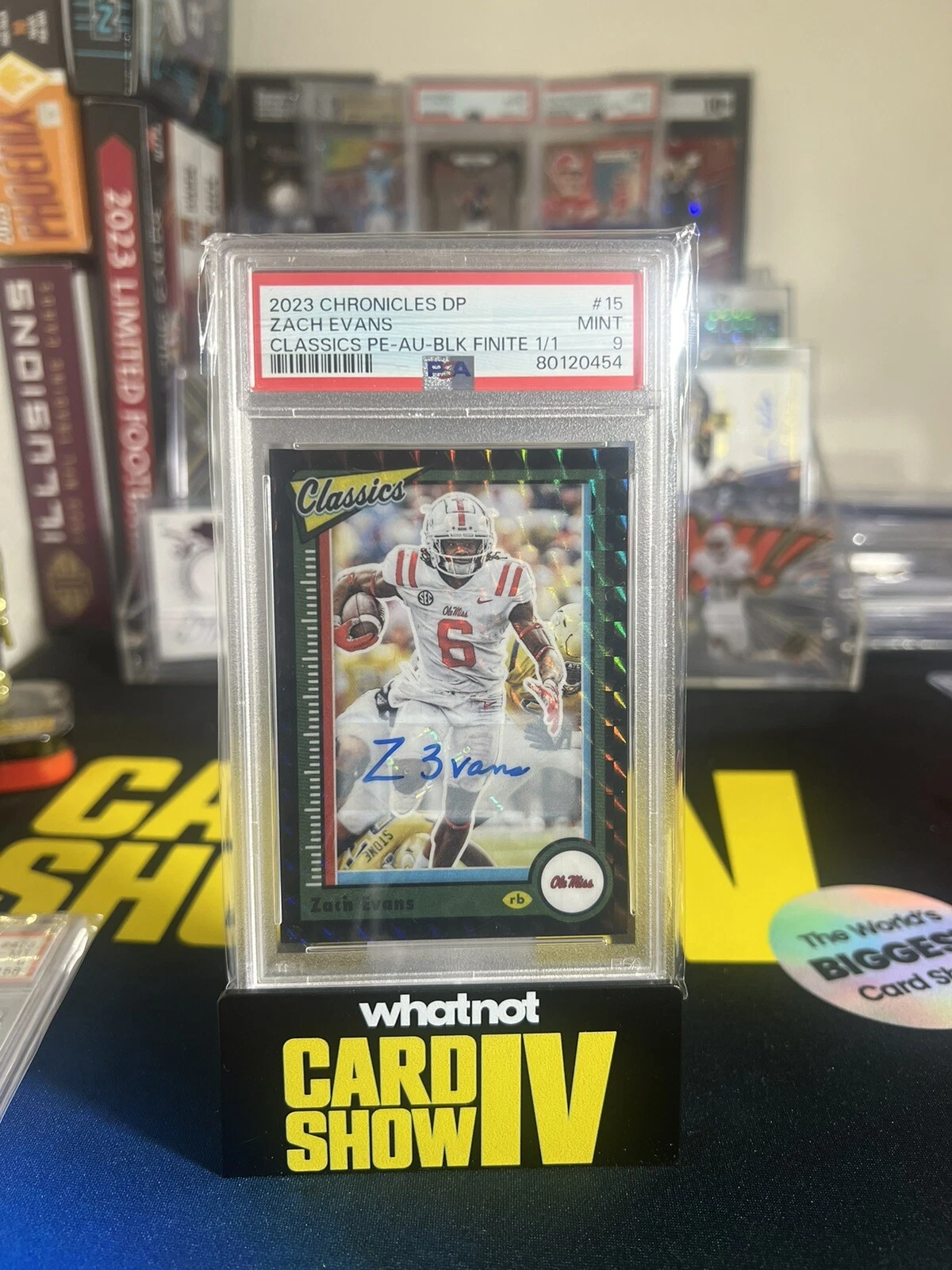 Zach Evans Panini Chronicles Draft Picks Classics Premium Edition #15 Autograph-Black Finite 1/1