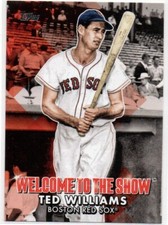 2022 Topps Series 1 WELCOME TO THE SHOW #32 Ted Williams BOSTON RED SOX 48