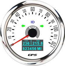 85mm Boat Gps Speedometer 120mph Odometer Gauge 7colors Waterproof For Car Truck