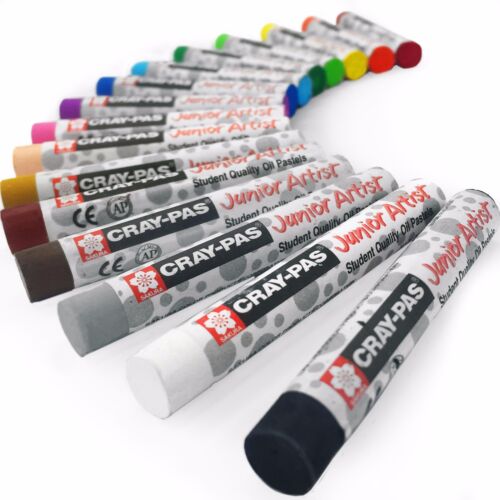 Sakura Cray-Pas Junior Artist Oil Pastels – Pack of 16 – 8mm x 60.8mm - XEP16 - Picture 1 of 3