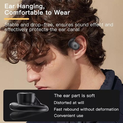 Słuchawki bezprzewodowe z zaczepem na ucho Bluetooth 5.4 do iPhone'a Android Stereo TWS Słuchawki douszne - Zdjęcie 4 z 25