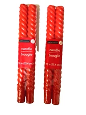 Lumin Essence Spiral Candles, 4 Pieces, 10 Inches Height