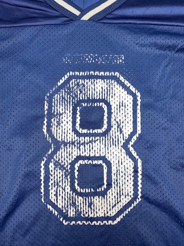 Vintage Champion Dallas Cowboys Aikman Jersey mens 48 Blue faded Distress 11289 - Picture 3 of 14