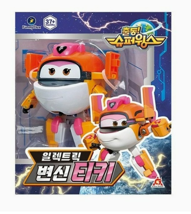 Super Wings Season 8 Electric Transforming Robot 3 Type TIKI TAKI