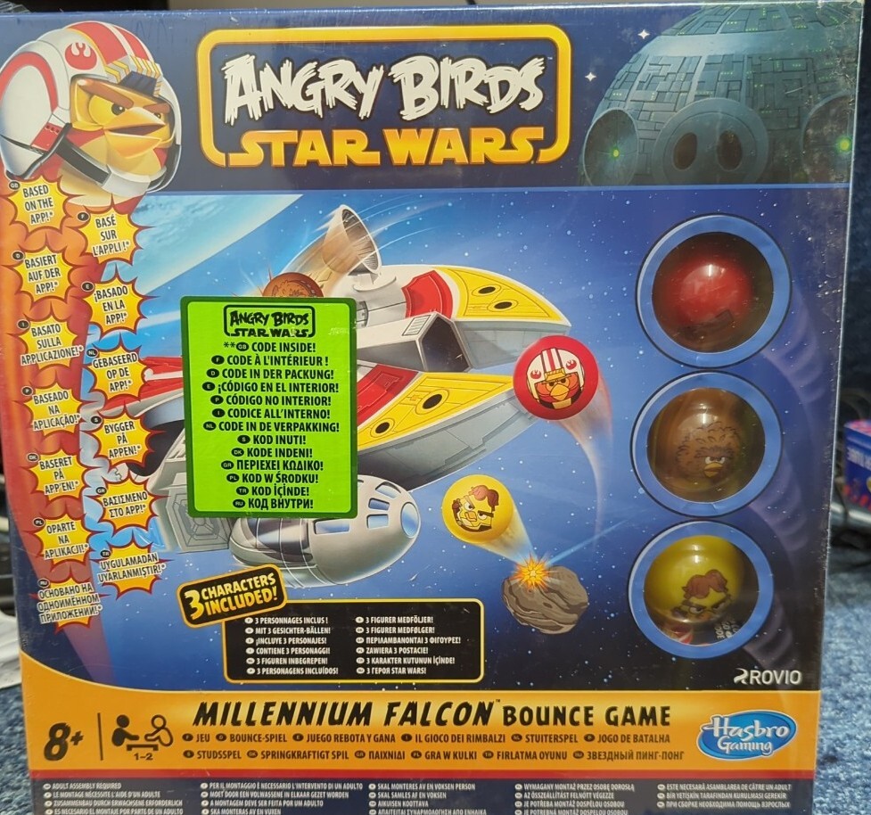 Angry Birds Star Wars Millennium Falcon Bounce Game Hasbro New and Sealed