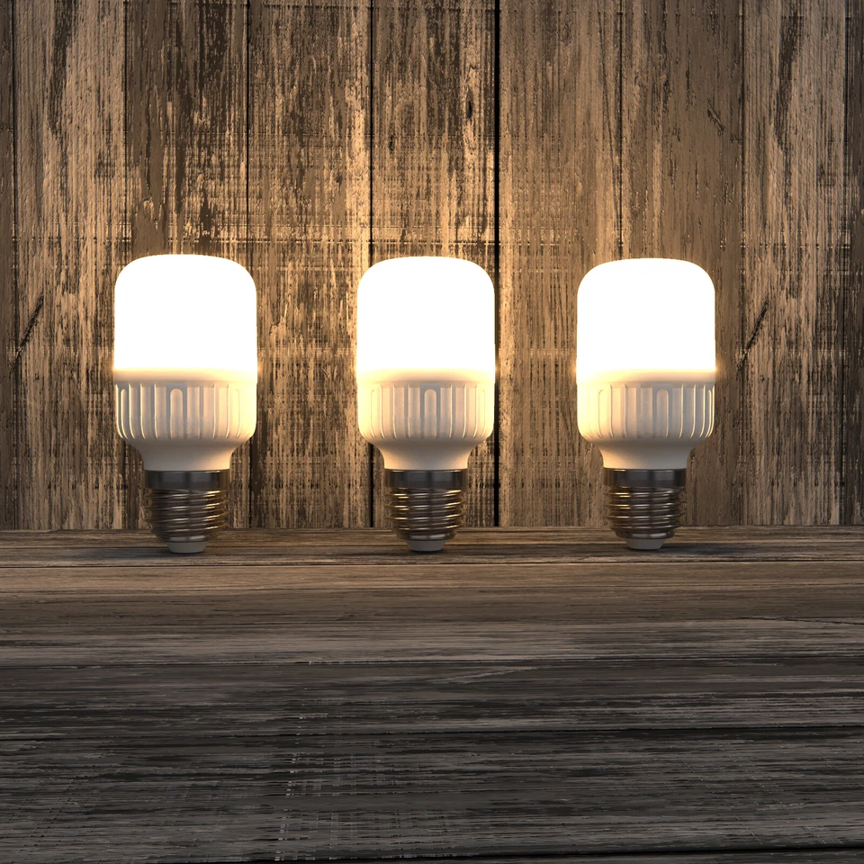 10PCS LED Light Globes 6W E27 T50 Light Bulb Energy Saving Lamp 3000K Warm White - image 2 of 4