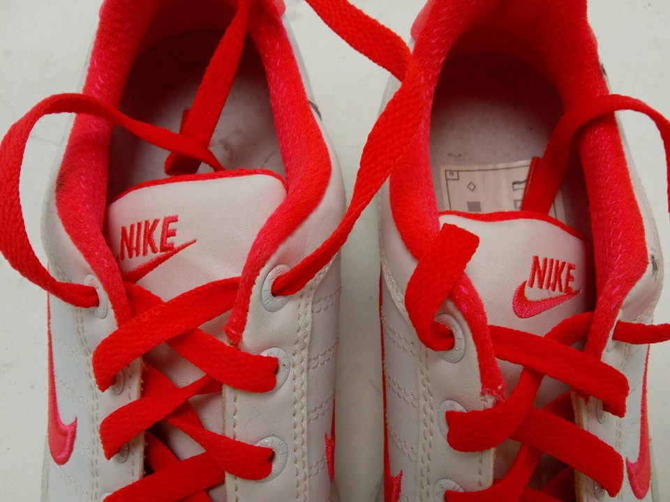 Nike Court Tradition Youth Shoes White/Pink Size 4 UK eBay