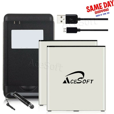 High Quality 2x 4600mAh Excellent Battery Charger for Samsung Galaxy Sky S320VL