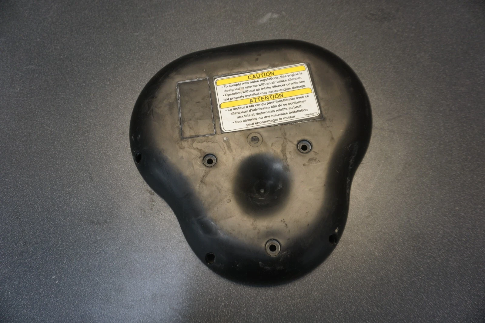 2002-2008 Sea-Doo OEM Air Intake Silencer Cover Plate Black Freshwater GTX 4-TEC