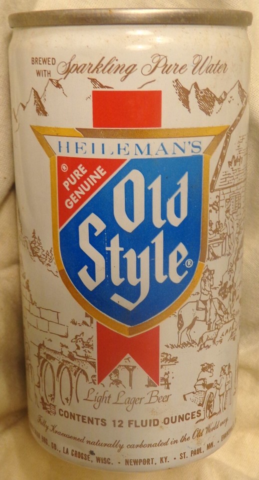 Old Style Beer Can Pull Tab Florida stamp on top 12 Oz..Heileman