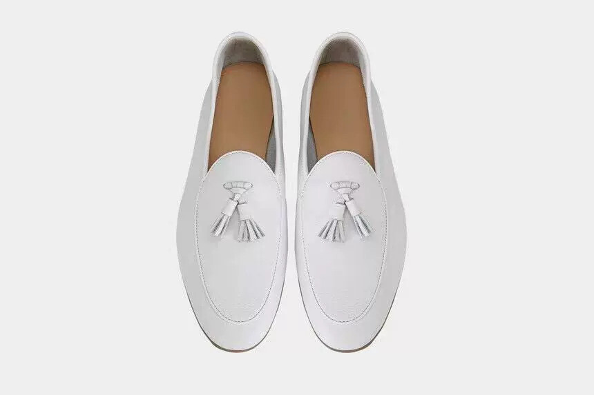 Italian Style Slip On Tassel Loafer Formal Dress Real  display picture 2